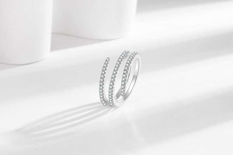 Spring Shape Diamond Ring Fashion Light Luxury Niche Design Personality Temperament Versatile Ring_voghion.com