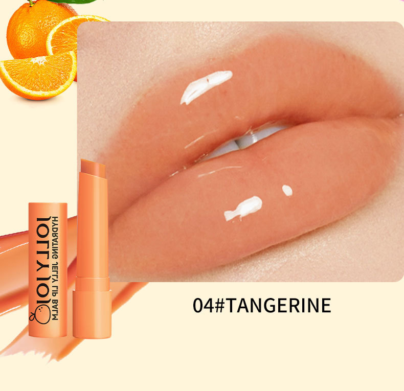 Lápiz labial de gelatina de cuatro colores JOLLY JOJO, hidratante y humectante, bálsamo labial de color, lápiz labial, maquillaje_voghion.com