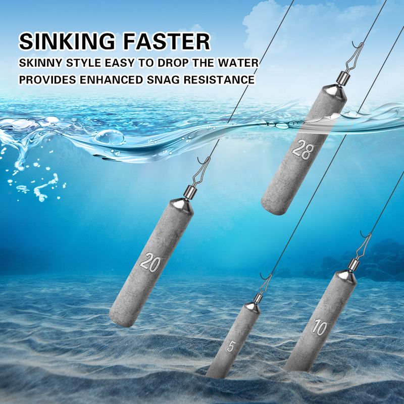 Texas Lure Anello a forma di otto 2,5 g-28 g Rig Slip gratuito Colonna da pesca Piombo anti-groviglio Accessori_voghion.com