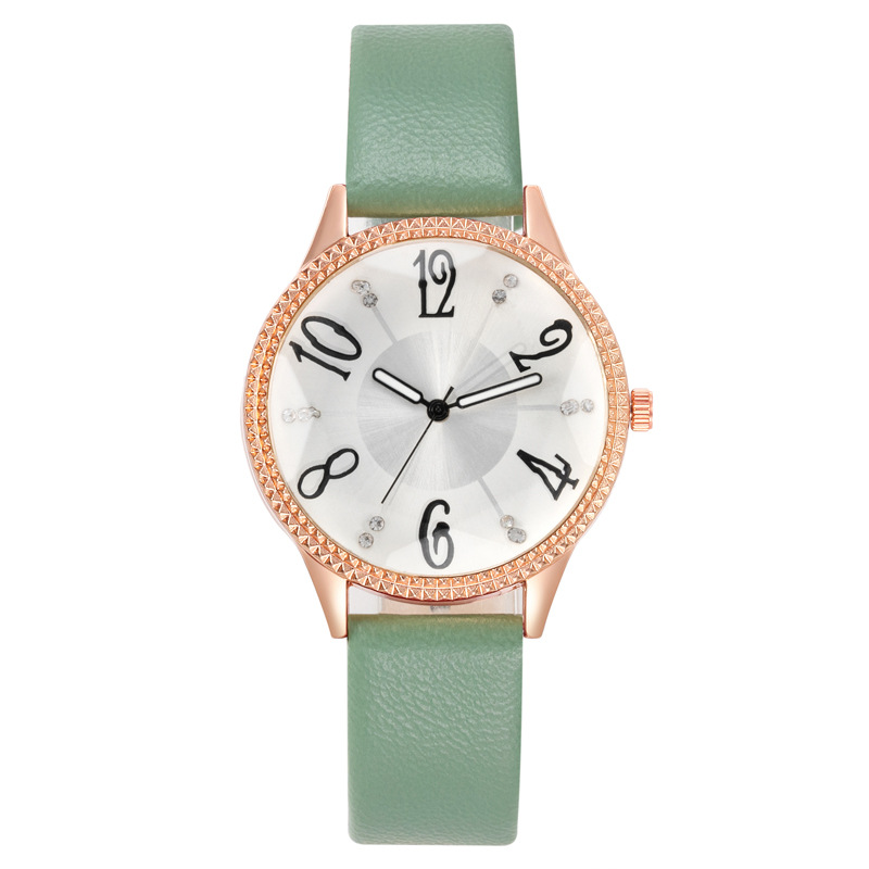 New personalized digital matching dot diamond scale women's belt with minimalist temperament fashion watch_voghion.com
