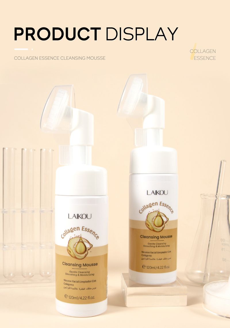 Laike Collagen Cleansing Mousse 120ml Face Cleansing Pores Refreshing Skin Care_voghion.com
