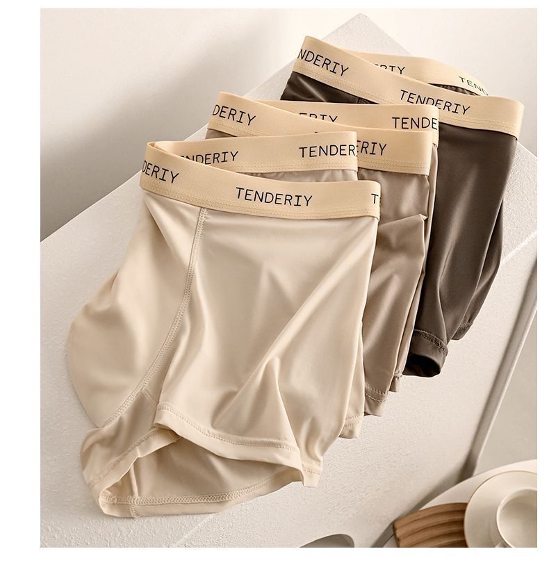 Men's Underwear With Cool Feeling Summer Thin Antibacterial Loose And Comfortable Boxer Briefs_voghion.com