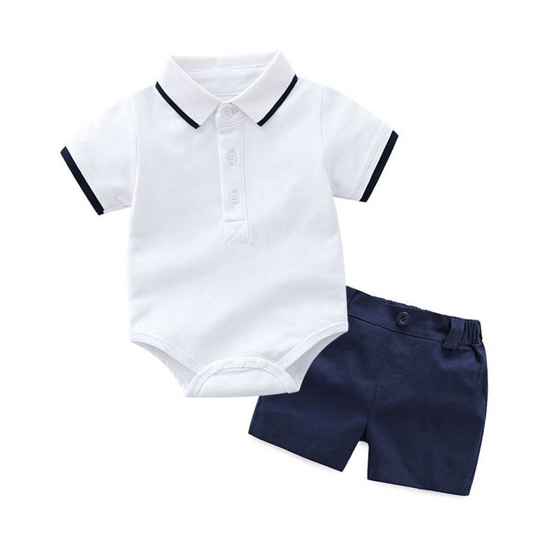 Dziecięcy nowy chłopięcy kombinezon POLO Gentleman + czapka Ubranka dla chłopców i dzieci_voghion.com