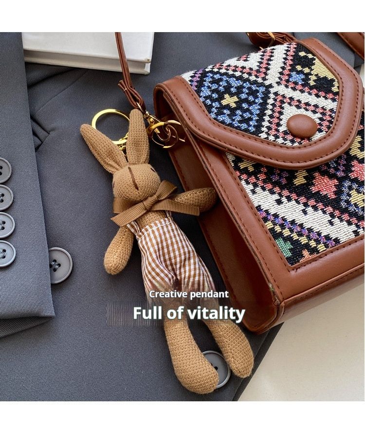 High-End-Ethno-Stil Crossbody Telefon für Frauen 2023 Herbst neue Single Schulter kleine quadratische Tasche Mode vielseitige Münze_voghion.com