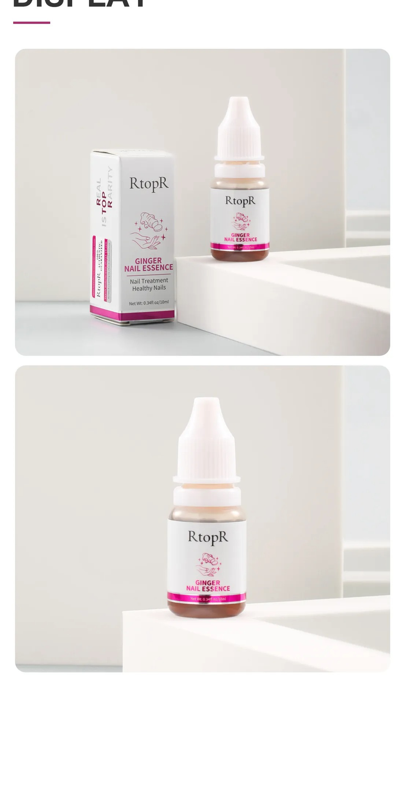 RtopR Ingwer-Nagellack, Nagelbehandlung, Pilz-Nagelreparatur, Raue Nagelreparatur, Förderung des Nagelwachstums, Anti-Pilz-Nagelinfektion_voghion.com