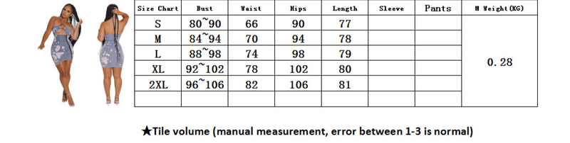 Women's fashion personality backless lace-up sexy hip wrap denim dress_voghion.com