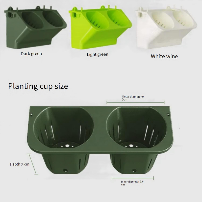 Home Garden Gardening Plant Wall Hanging Flower Pot Self Watering Fleshy Balcony Hydroponic Plastic Three Dimensional Vertical Greening_voghion.com