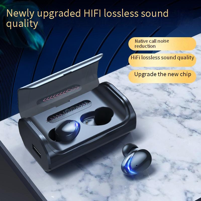 „Bluetooth“ ausinės TWS T8pro aukštos kokybės tikros belaidės „Bluetooth“ ausinės su dviguba ausine, į ausį įdedamos, asmeninio modelio_voghion.com