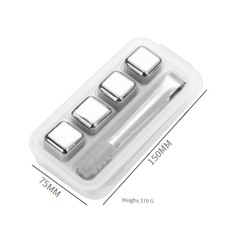 Ensemble de pierres à whisky en acier inoxydable 304 – Glaçons réutilisables en métal pour bourbon, scotch et cocktails (coffret cadeau, sans BPA, congélation rapide)_voghion.com