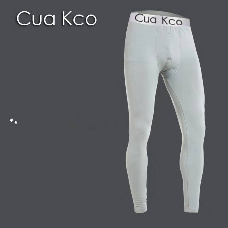 Men's Thermal Underwear Set – Fleece & Non-Fleece Winter Base Layer Pants (Black/White/Gray, Slim Fit, 2-Pack Options, Lightweight & Breathable)_voghion.com