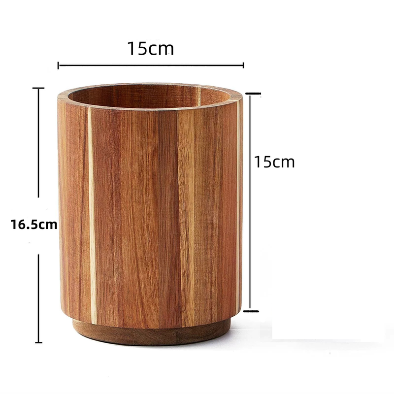 Moderno organizer da scrivania in legno con divisori regolabili - Scatola portaoggetti multiuso per ufficio e casa - Compatto ed elegante_voghion.com