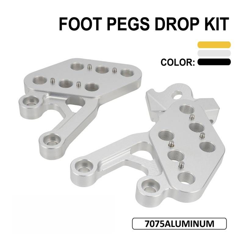 Heavy-Duty Adjustable Footrest Side Stand Bracket For Off-Road E-Bike & Mountain Bike Conversion Kit (Gold/Silver/Black, 3 Sizes)_voghion.com