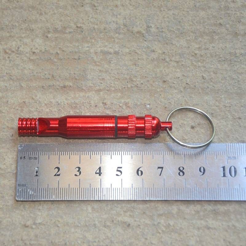 Aluminum Alloy Emergency Survival Whistle With Sealed Compartment – Multi-Function Safety Whistle For Outdoor, Hiking & Survival Kits_voghion.com