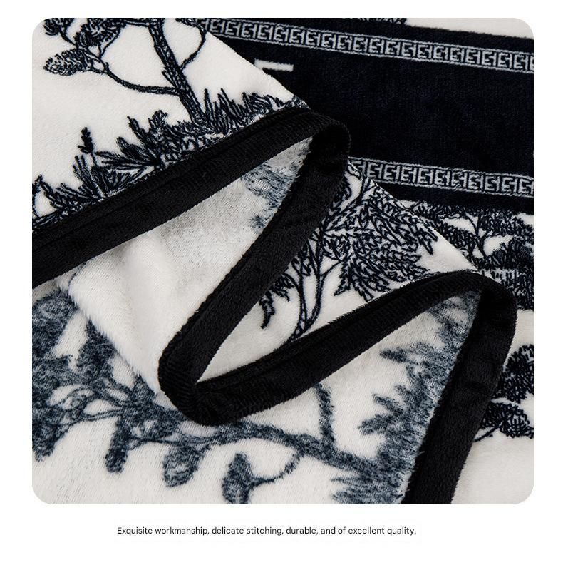 All-Season Coral Fleece Lap Blanket – Lightweight Air-Conditioning Cover For Office, Travel & Camping, Machine-Washable Gift_voghion.com