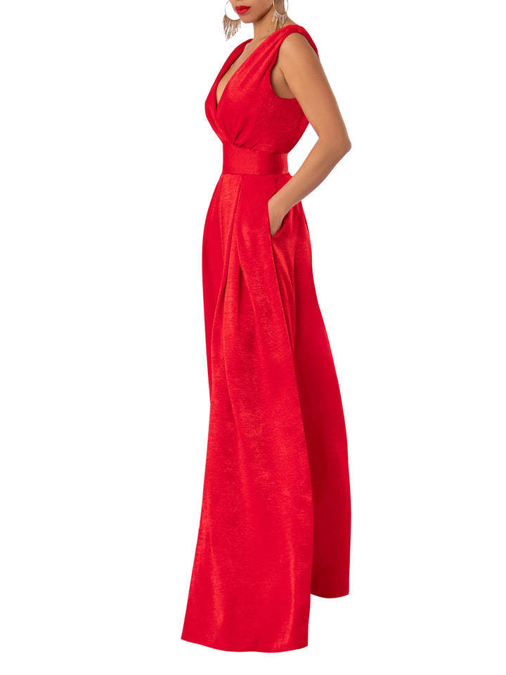 Ropa de mujer Moda Verano Nuevo Mono Delgado Cintura Alta Mono Adelgazante Pantalones Rectos de Pierna Ancha para Mujer_voghion.com