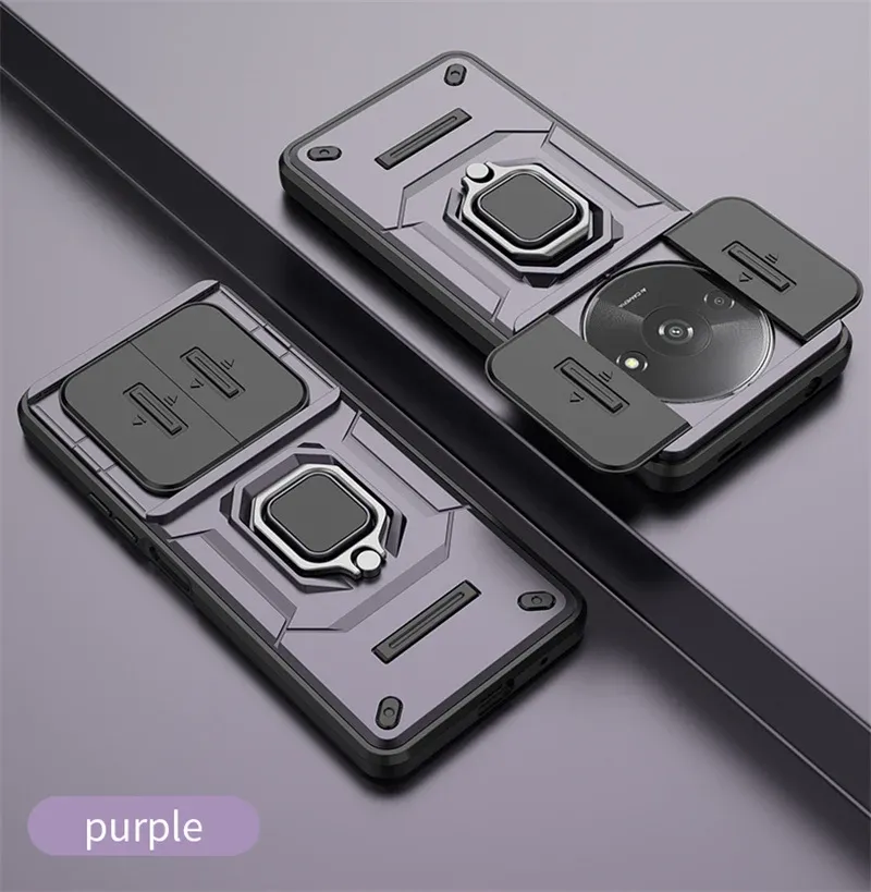 Pour Redmi Note 13R 13 12 Pro Plus Turbo 12S K70E K70 K60 Ultra 13C 5G A3 Armor Case Camera Lens Protection Ring Holder_voghion.com