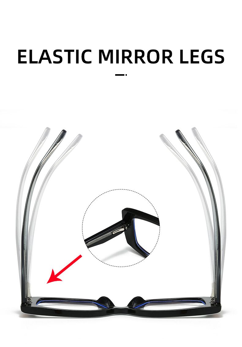 Nuovi occhiali anti luce blu per donna, gambe con attacco PC, colore alla moda, piatto M, possono essere dotati di 5726_voghion.com