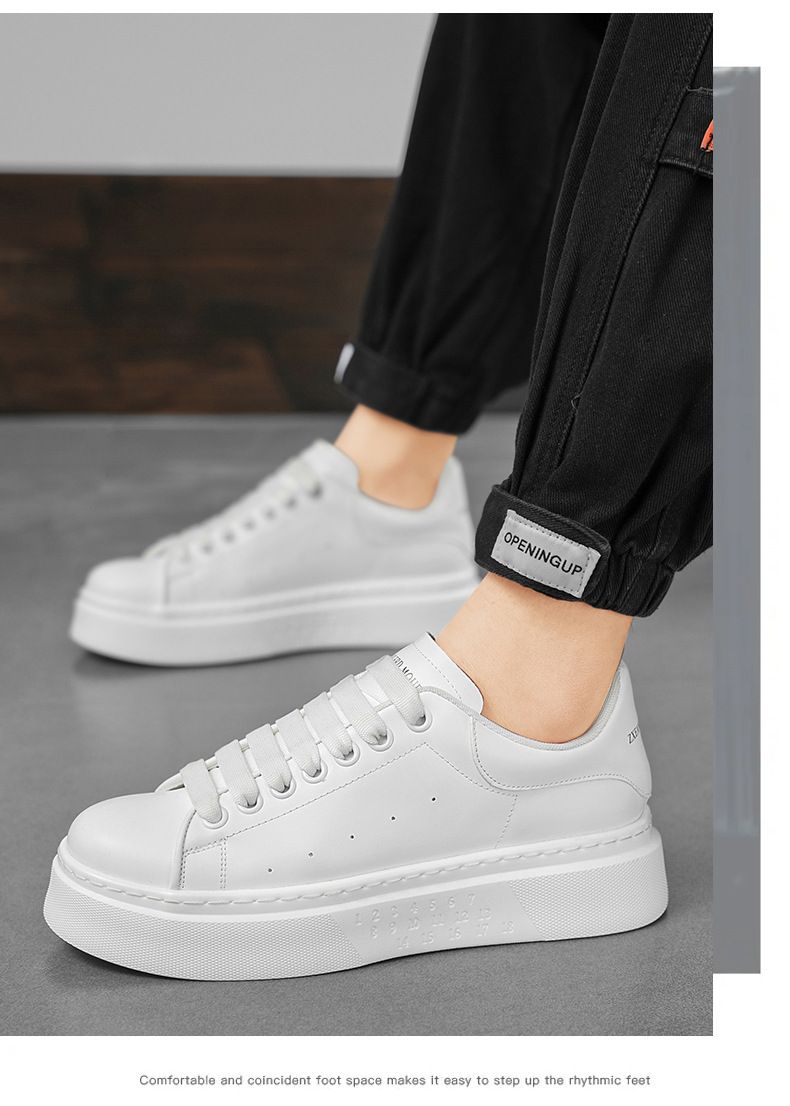 Uued meeste kingad suvised hingavad klassikalised üliõpilaslinnaku slip-on mood paksud tallad suurendavad väikseid valgeid kingi_voghion.com