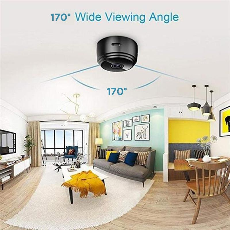 (1/2/4 szt.) 2023 Kamera Mini WiFi Szpieg Full HD 1080P Bezprzewodowa Ukryta Kamera Aktywowana Noktowizor Bezpieczeństwo Niania Kamera Nadzorcza Do Samochodu Dom Biuro_voghion.com