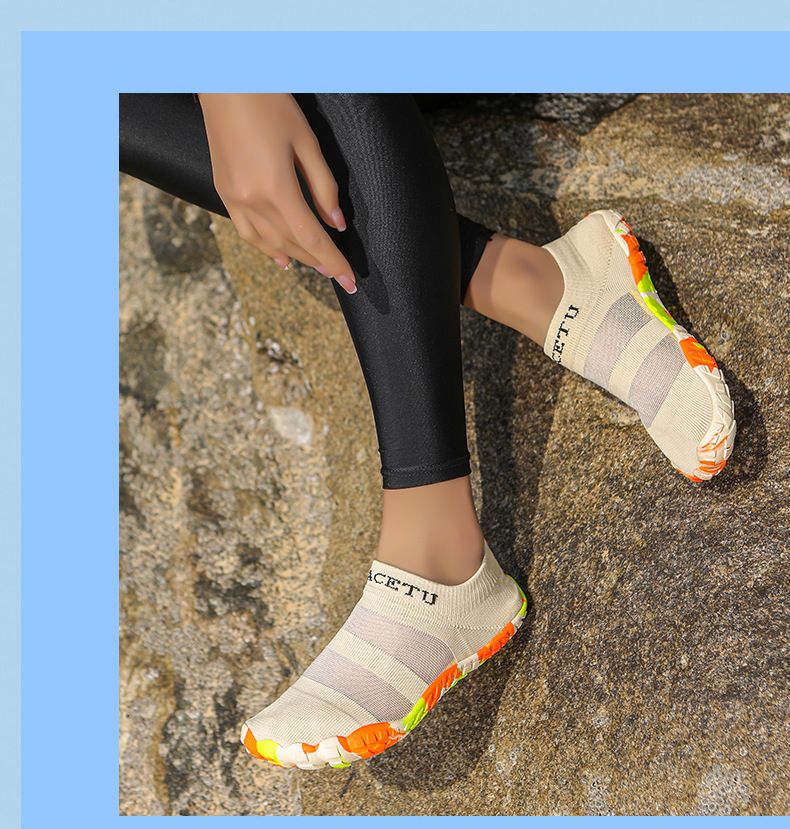 Scarpe da acqua per nuoto, escursionismo, spiaggia, leggere, ad asciugatura rapida, antiscivolo, calzini da acqua a piedi nudi con fori di drenaggio, piscina, surf, yoga, avventure all'aria aperta_voghion.com