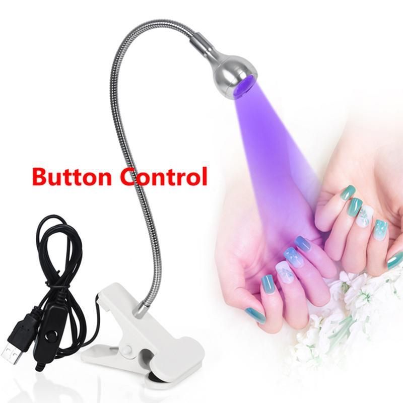 1 Pcs Mini USB Gel Aushärtung Maniküre Pediküre Salon Werkzeuge Led Nagel Lichter Trockner UV Lampe Flexible Clip-Auf_voghion.com