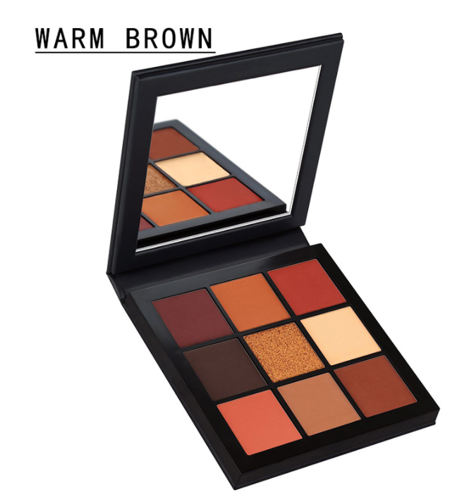 Nowy 9-kolorowy cień do powiek Perłowy cień do powiek Smoky Eye, dziewięciokolorowy diamentowy pojemnik na cienie do powiek_voghion.com