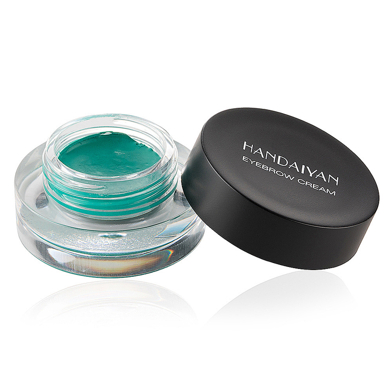Coloré sourcil teinte pommade Gel rehausseur cosmétiques sourcils crème avec Kit de brosse rouge violet gris couleur_voghion.com