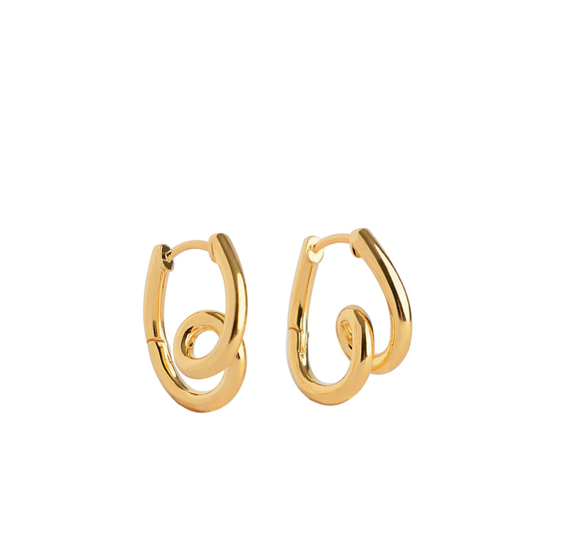 Orecchini a spirale in metallo per donna, design di alta qualità, leggeri, di lusso, con personalità unica e senso della moda._voghion.com