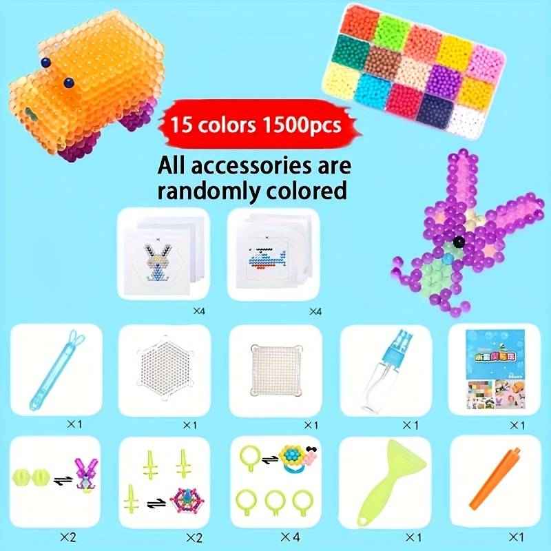 Party-DIY Water Beads Set With Storage Box And Tools, 4.5mm Magic Glue Beads Beginner Creative Handmade Refill Pack, Water Fusion Beads_voghion.com