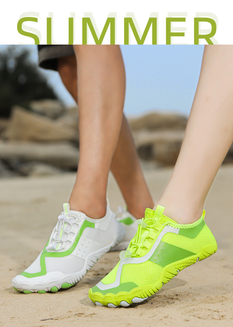 Unisex Quick-Dry Water Shoes For Beach & Hiking – Lightweight Five-Toe Design | Non-Slip Rubber Sole | Yoga & Running_voghion.com