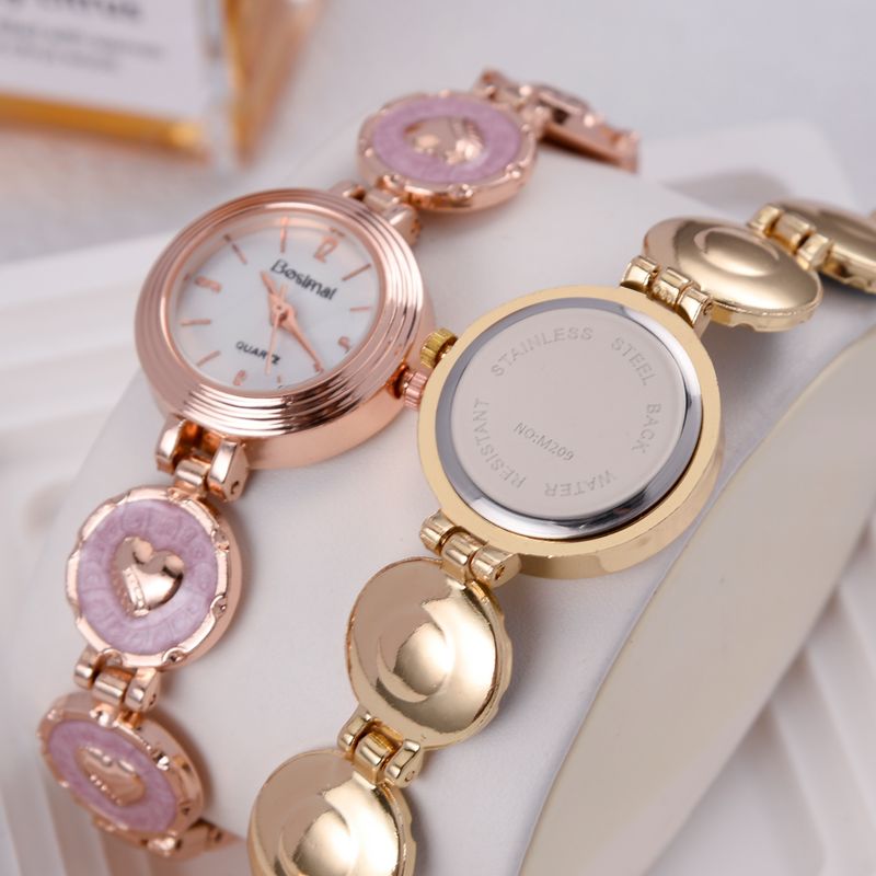 Damen-Quarzuhr, stilvoll und exquisit, runde Form, geeignet für geschäftliche und legere Anlässe, mit einem High-End-Gefühl_voghion.com