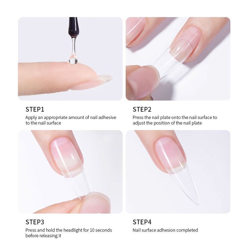 Nagelkleber Nailart Nagelkleber Licht Fest klebende Nagelstücke Kleber Phototherapie Spezialkleber_voghion.com