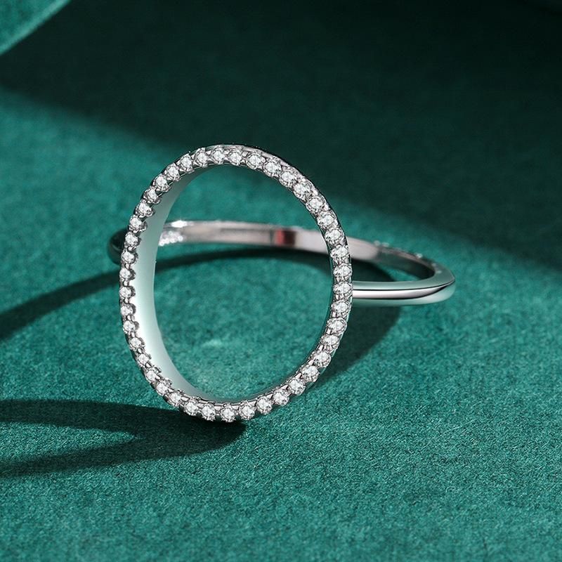 Tancise Classic Zircon Bague en argent pour femme Bijoux Promesse de mariage Cadeau de fête_voghion.com