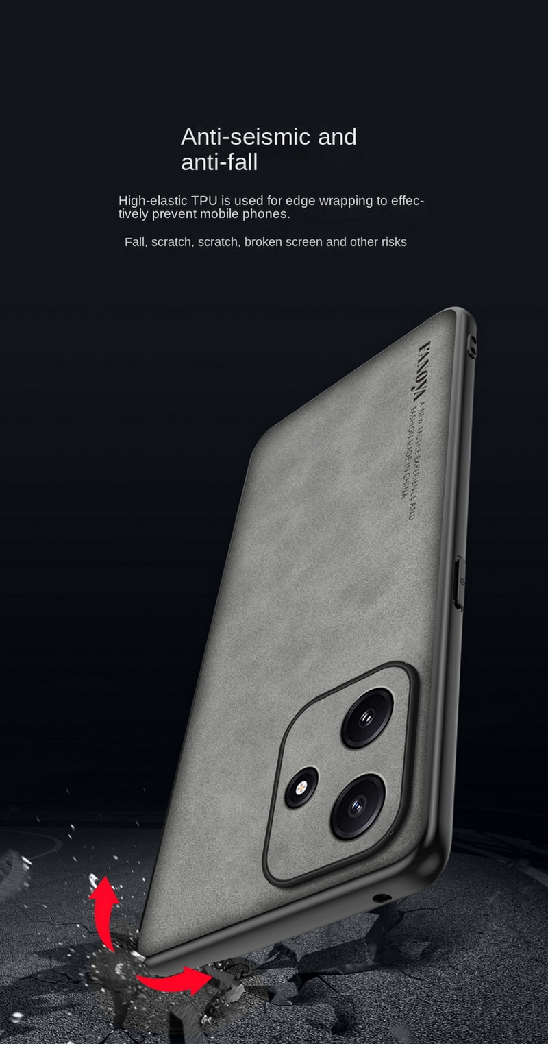 PU leather comfortable suede case For POCO M6 Pro F5 Pro X5 Pro F4 GT X4 GT M4 Pro X3 GT F3 M3 F2 Pro Soft Lens protect_voghion.com