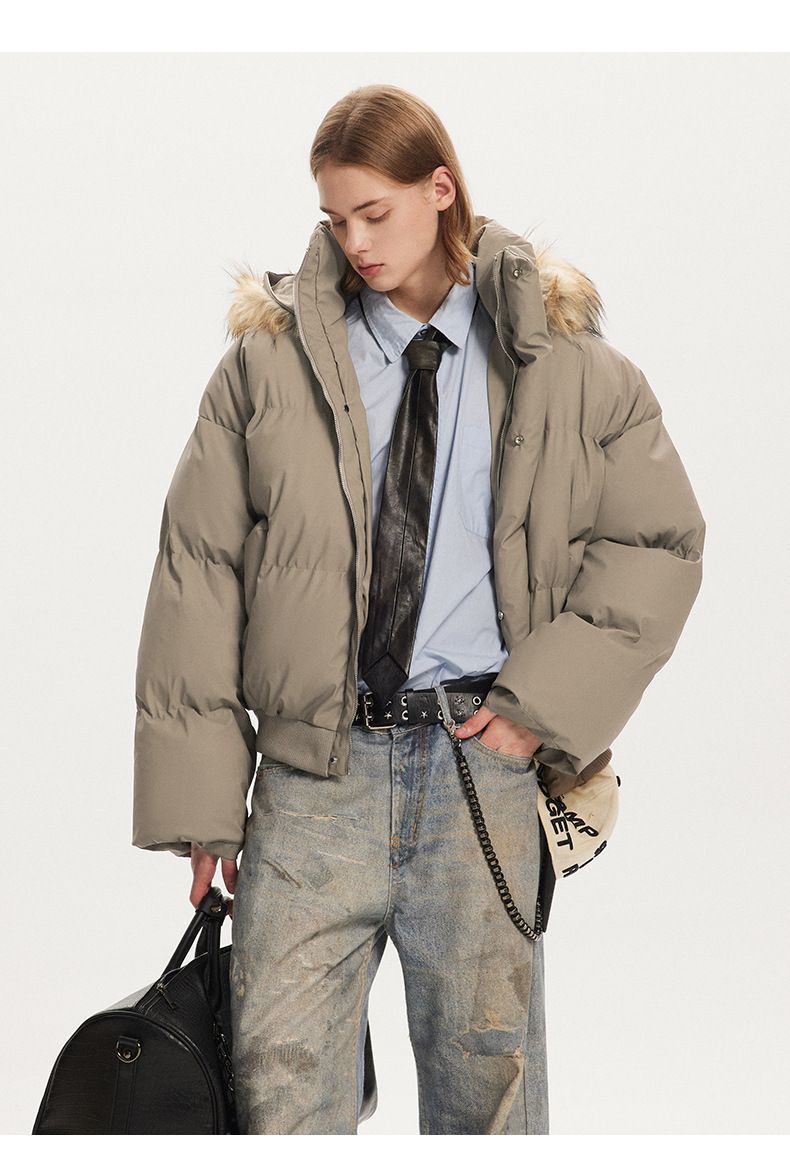 Parka unisex con capucha desmontable de piel sintética: abrigo de invierno resistente (M-XXL)_voghion.com