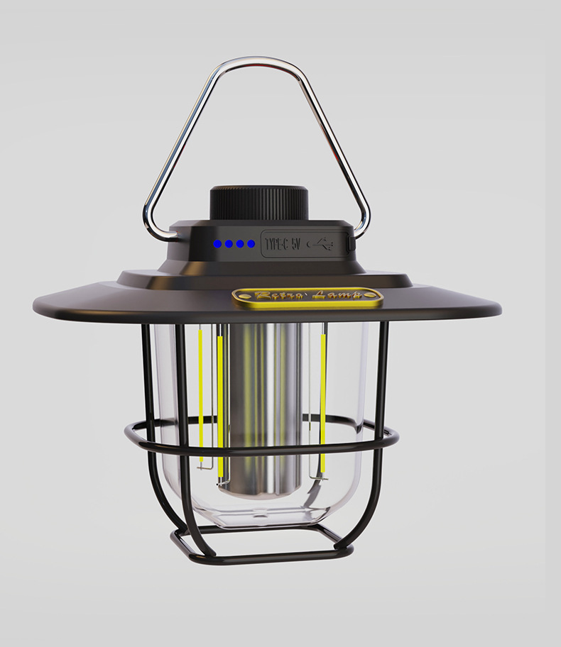 New Camping LED Portable Lantern Outdoor Atmosphere Emergency Tent Light_voghion.com