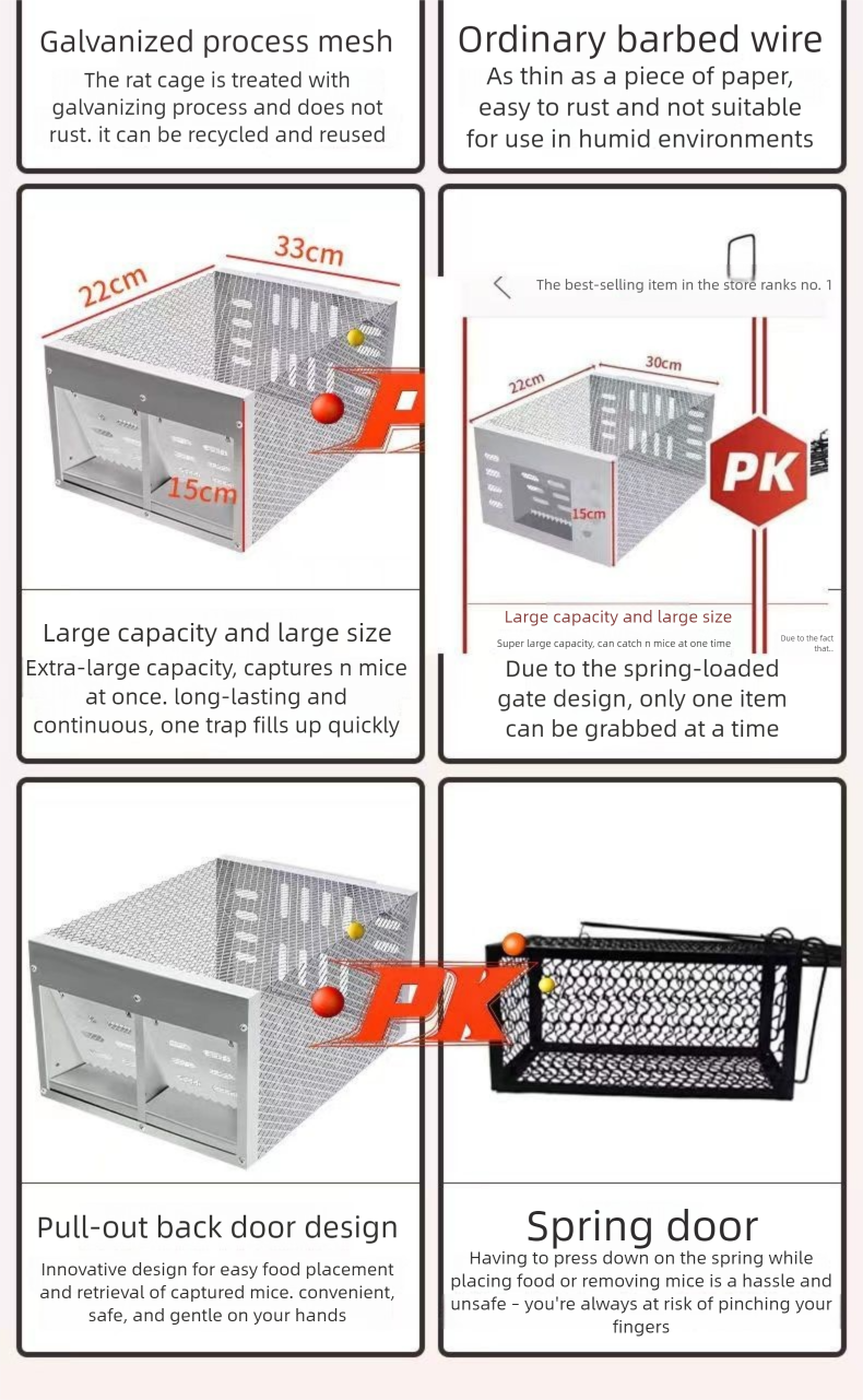 Mouse Artifact Catching Mice One Nest End Rodent Control Household Indoor High-Efficiency Cage Automatic Super Strong_voghion.com