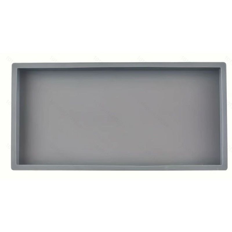 Modernes Kosmetiktablett aus Silikon – Badezimmer-Organizer aus Marmor und Mattschwarz für Schmuck, Parfüm und wichtige Dinge (rutschfest, wasserdicht, leicht zu reinigen)_voghion.com