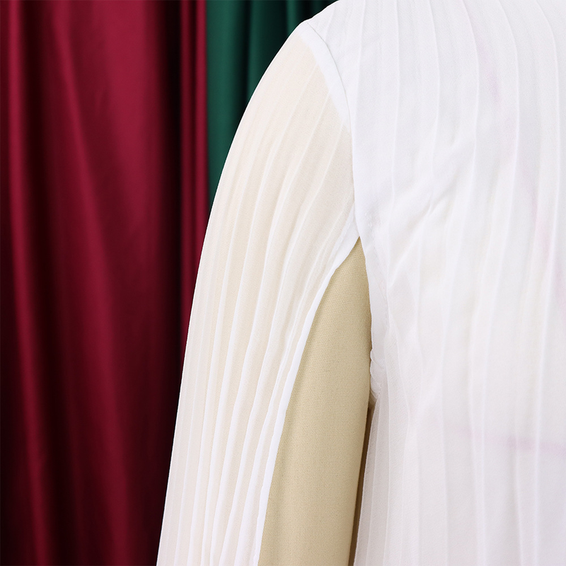 Damska sukienka z szyfonu z nadrukiem w stylu Temperament Fashion, z peleryną i rękawami w kształcie nietoperza, w dużym rozmiarze_voghion.com