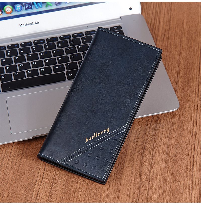 Portafoglio, portafoglio RFID medio e lungo per uomo che può contenere il telefono cellulare, portafoglio speciale per abiti alla moda e classici da uomo.baellerry_voghion.com