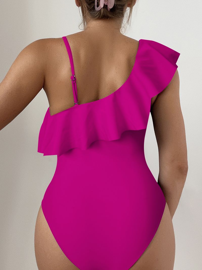 2025 Nuovo multicolore legno orecchio bordo spalla maglia cava sexy costume intero da bagno femminile europeo e americano straniero_voghion.com