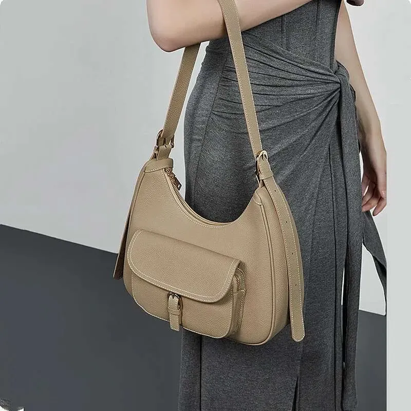 Borse a tracolla da donna in vera pelle di mucca naturale di alta qualità, borse a tracolla firmate 2025, borse hobo da donna_voghion.com