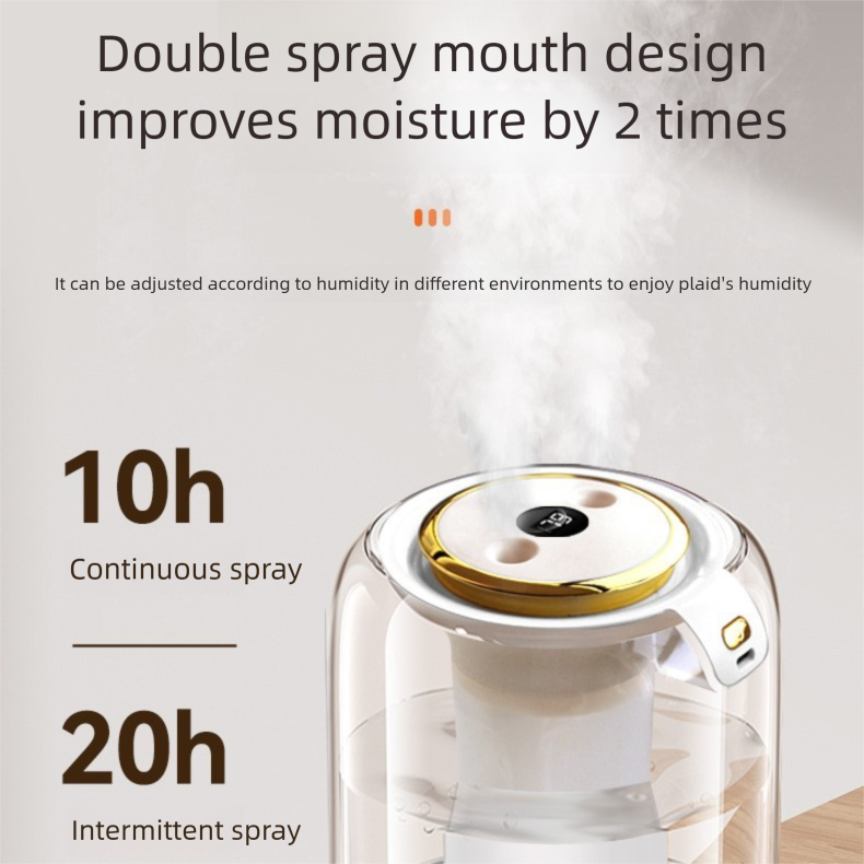 2025 Air Humidifier - Large Capacity For Bedroom, Silent Moisturizing For Pregnancy & Baby, Indoor Air Purification_voghion.com