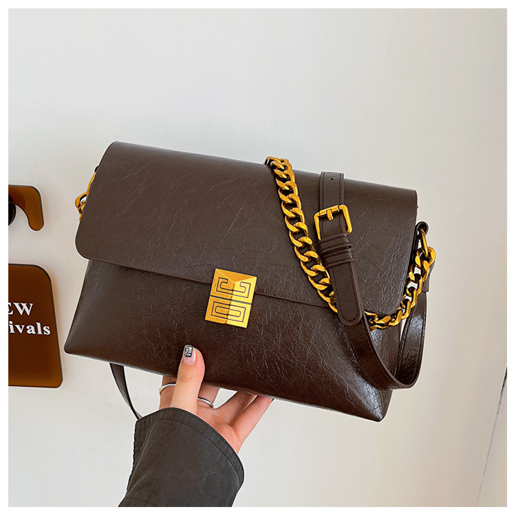 Meidela Antique Underarm Bag 2023 New Trendy Retro Advanced Crossbody Small Chain Bag_voghion.com