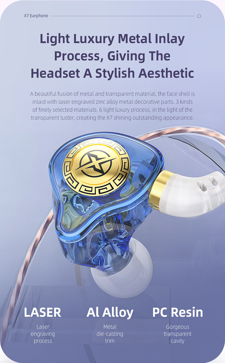 Écouteurs à pilote dynamique à double cavité de 10MM et à diaphragme LCP, écouteurs sonores de fidélité en cristal pour musiciens audiophiles_voghion.com