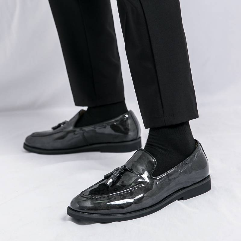 Herrenschuhe aus schwarzem PU-Leder, formelle Oxfords, Schlupfschuhe, Business-Casual-Büroarbeitshochzeit, Übergröße 38–46_voghion.com