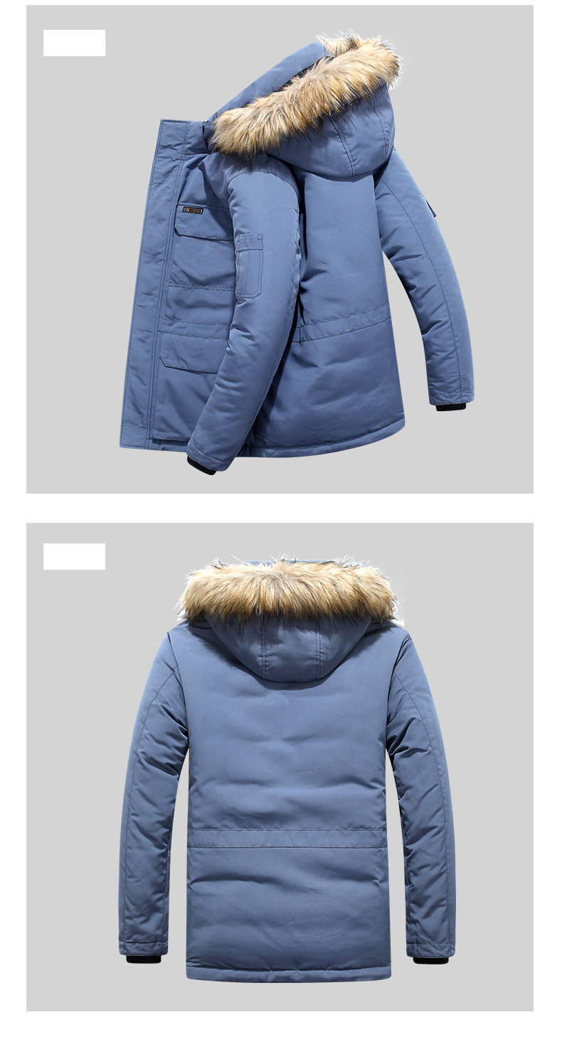 winter new men's cotton coat loose large size medium and long hooded thick warm men's clothing_voghion.com