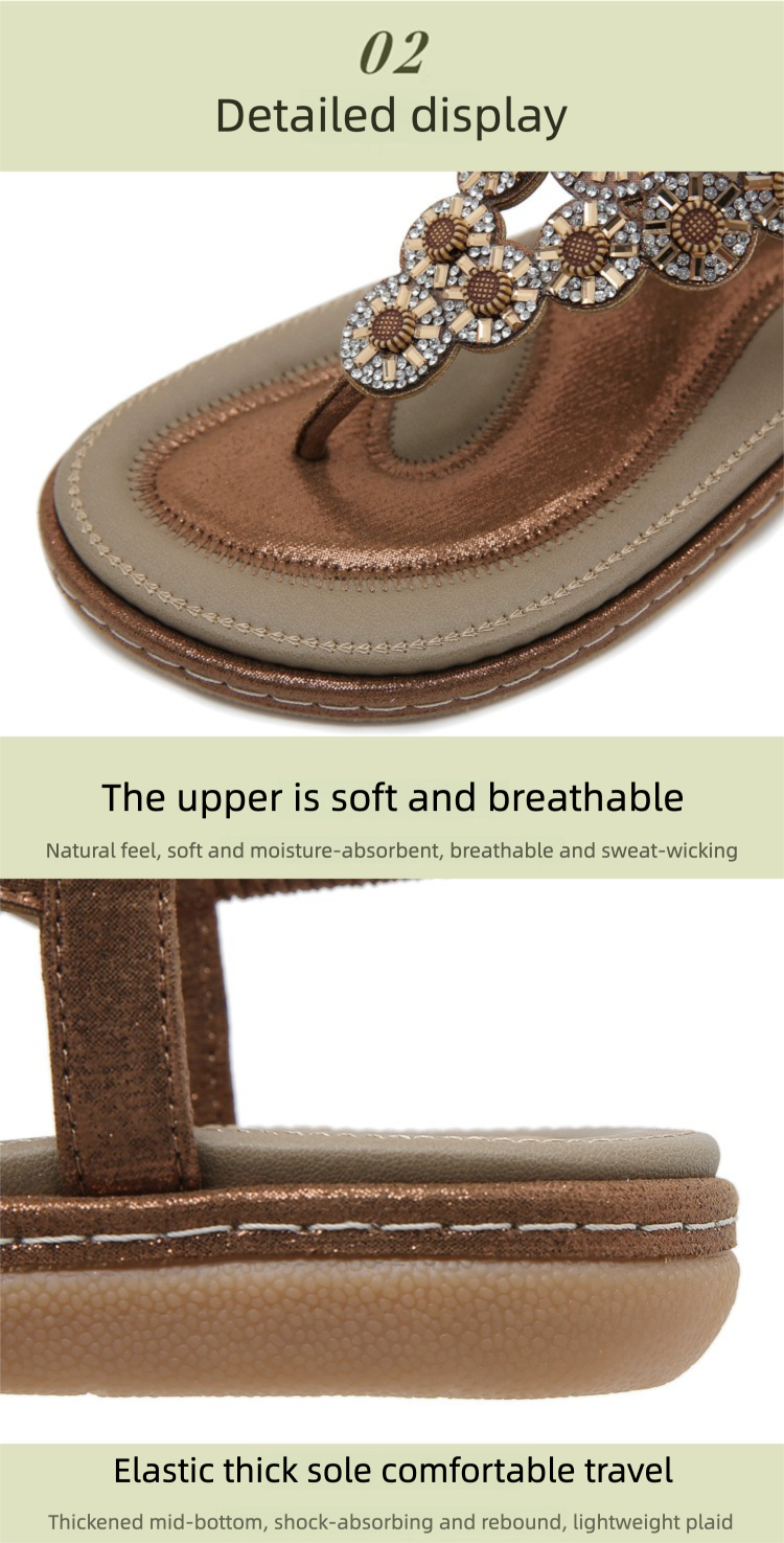 W676-7 New 2025 Flat Toe Clip-On Rhinestone Comfortable Sandals For Women_voghion.com