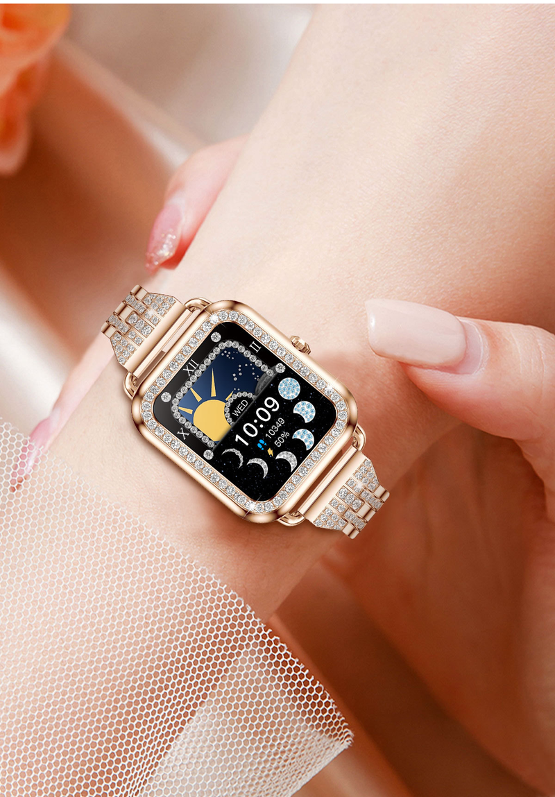 Reloj inteligente con llamadas Bluetooth I68 compatible con frecuencia cardíaca, presión arterial, clima, más que un reloj inteligente deportivo_voghion.com