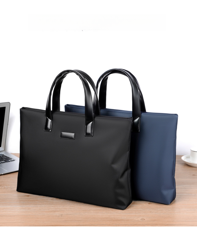 Handheld file bag, large capacity business men's bag, computer bag, office file bag_voghion.com